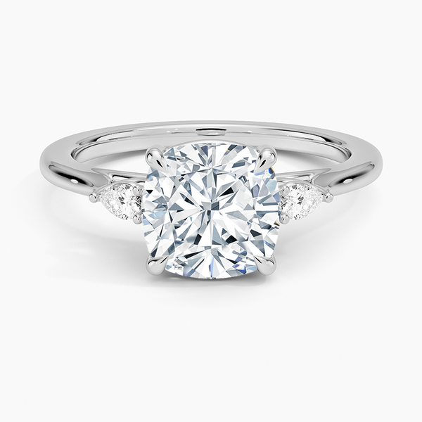 Aria Perfect Fit Three Stone Diamond Engagement Ring  [Setting Only] - EC119C