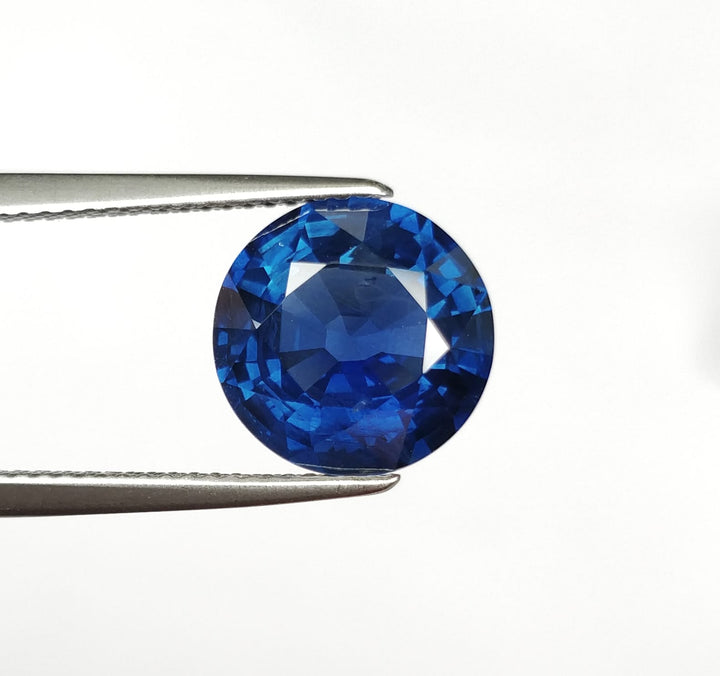 Round Lab Grown Sapphire Royal Blue Loose Gems- LSRB - Roselle Jewelry