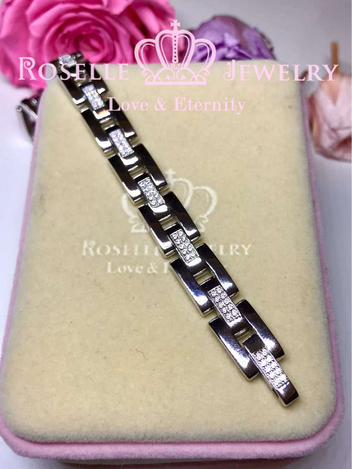 Mens Tennis Bracelet - BM2 - Roselle Jewelry