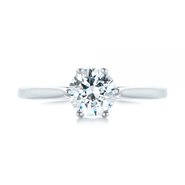 Six Prong Solitaire Diamond Engagement Ring [Setting Only] - EC046 - Roselle Jewelry