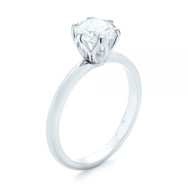 Solitaire Engagement Ring [Setting Only] - EC004 - Roselle Jewelry