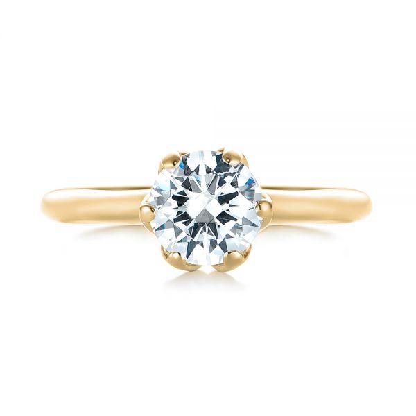 Solitaire Engagement Ring [Setting Only] - EC004 - Roselle Jewelry