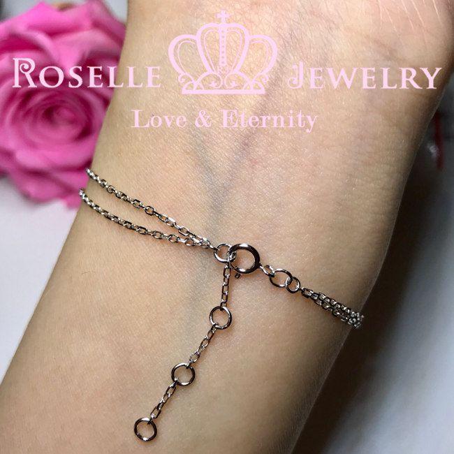 Solitaire Chain Bracelet - BR1 - Roselle Jewelry