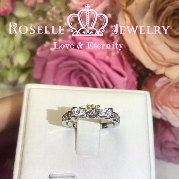 Fashion Bow Engagement Ring - TB1 - Roselle Jewelry