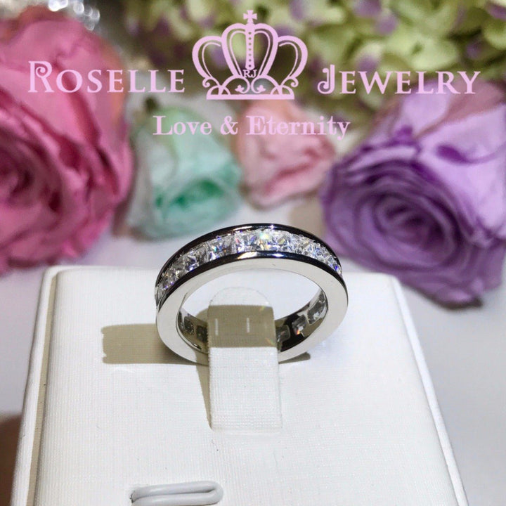 Princess Cut Eternity Fashion Ring - BA23 - Roselle Jewelry