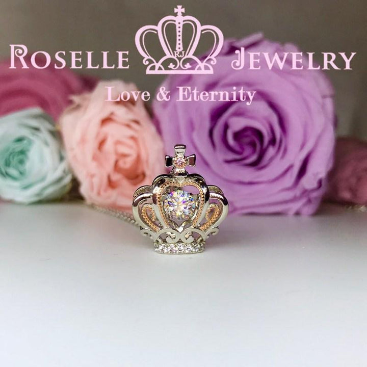 Crown Dancing Stone Pendants - CD7 - Roselle Jewelry