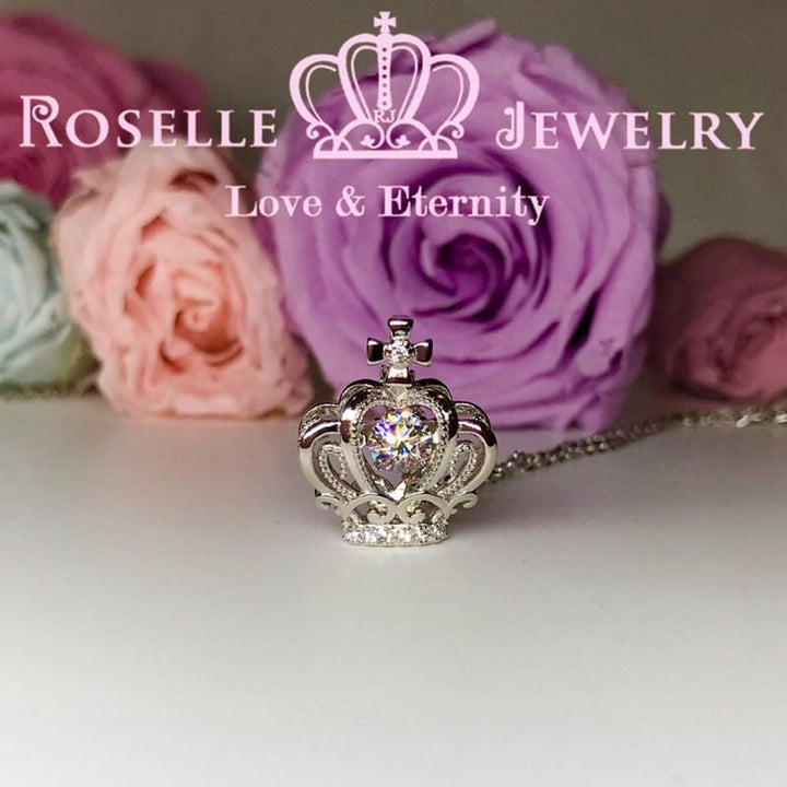 Crown Dancing Stone Pendants - CD7 - Roselle Jewelry