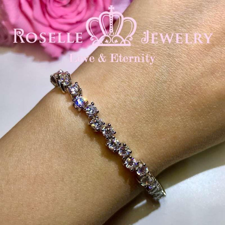 Cascade Tennis Bracelet - B152 - Roselle Jewelry